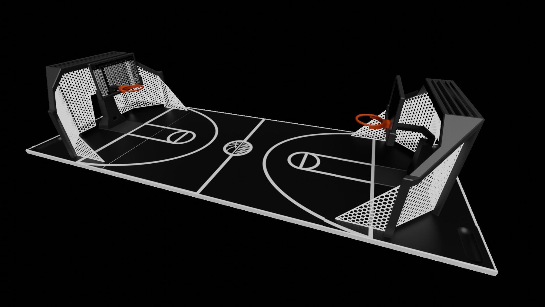 HoopaZ Full Game: das Komplettspiel mit zwei Körben auf dem Court